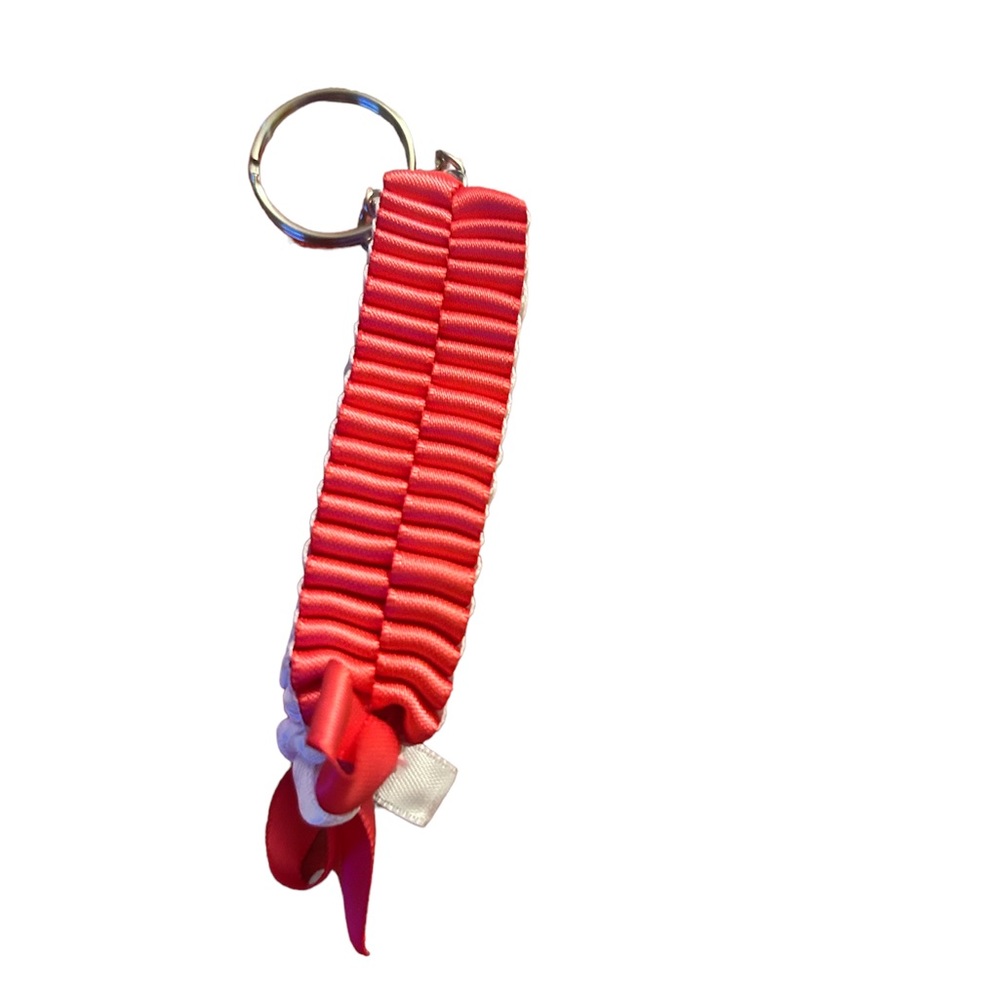 Handmade ribbon keychain
